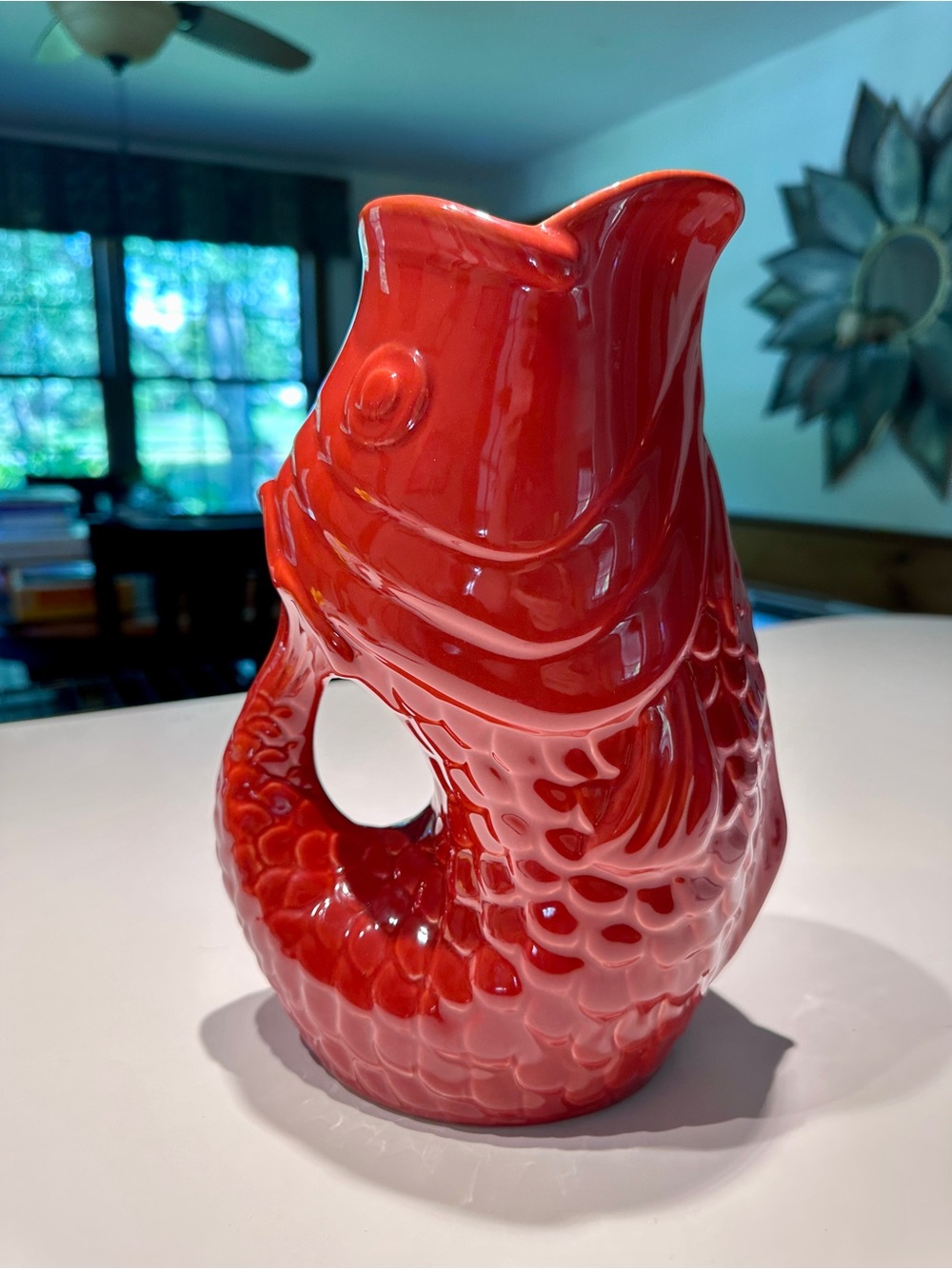 Seascapes “Gurgle” Fish Pitcher - Home Decor & Kitchen